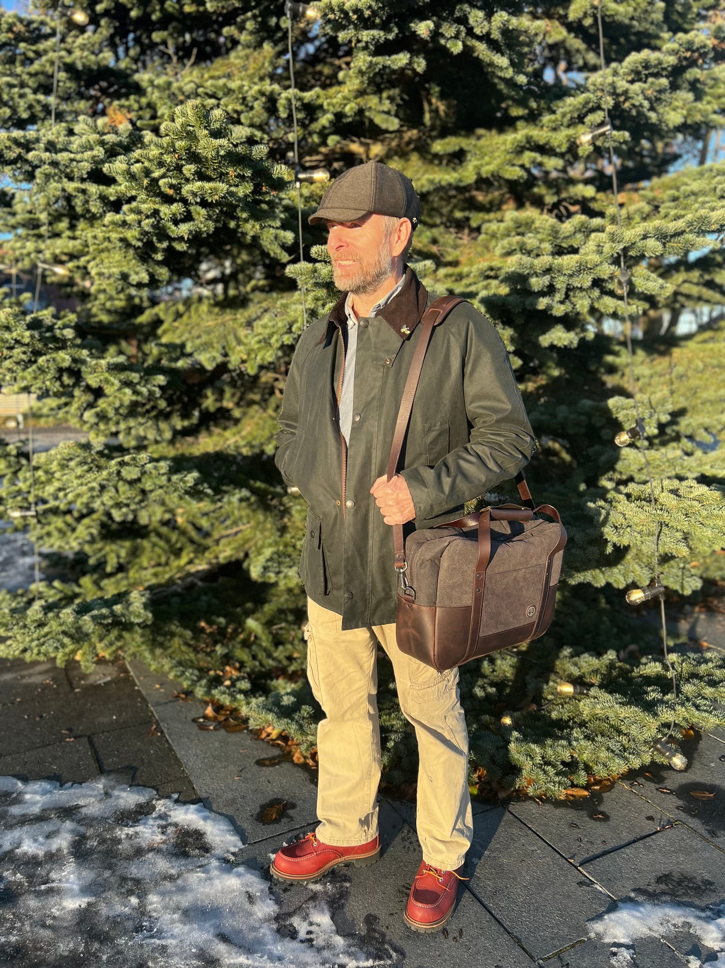 Thorndale Messenger Bag Canvas/leather