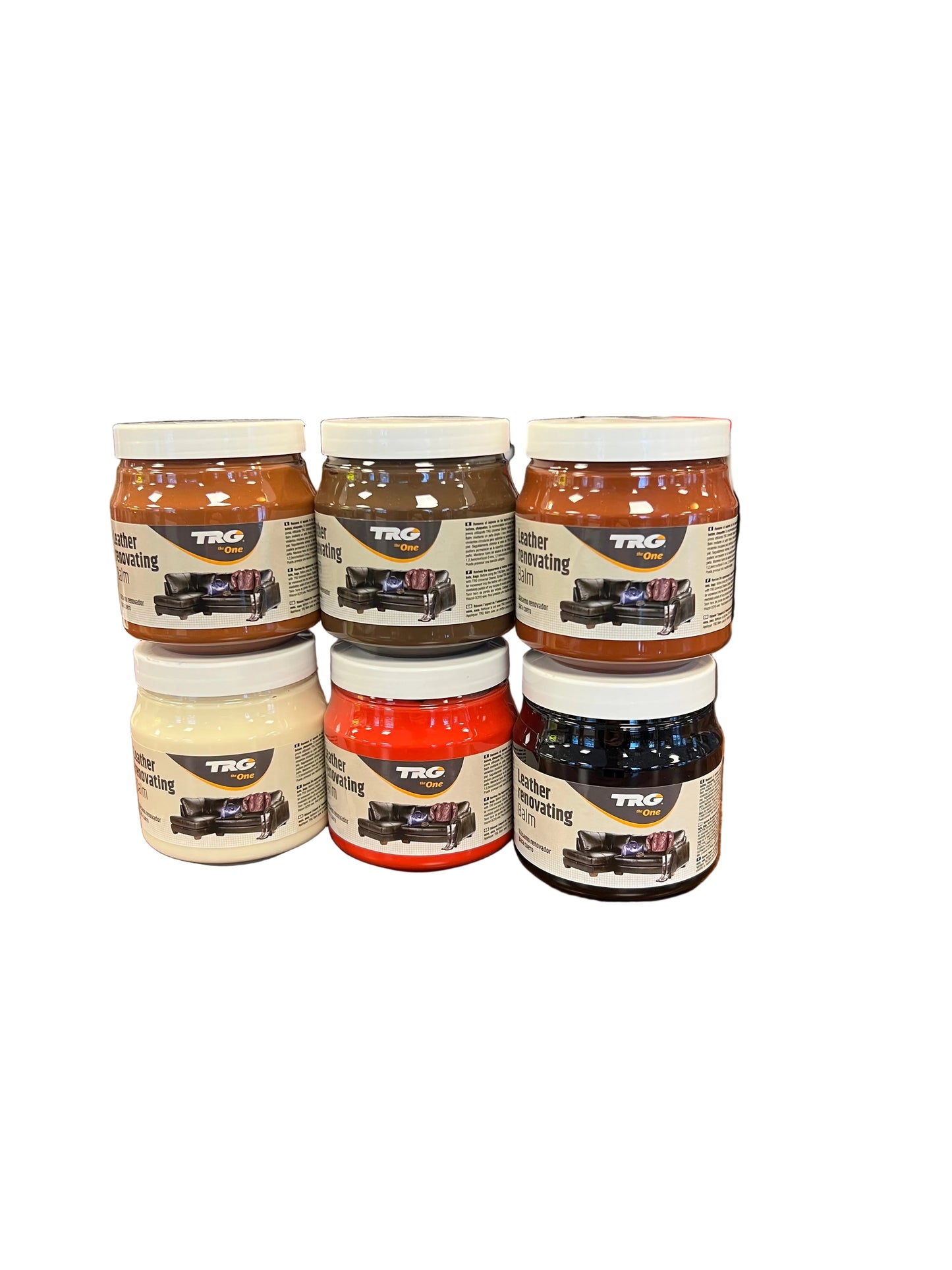 TRG LEATHER RENOVATING BALM 300ML. Flere farger. Jakke,vesker,bilseter,møbler