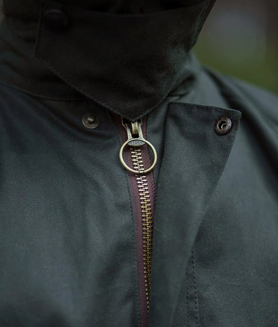 John Partridge Landowner Wax Walking Jacket - Sage