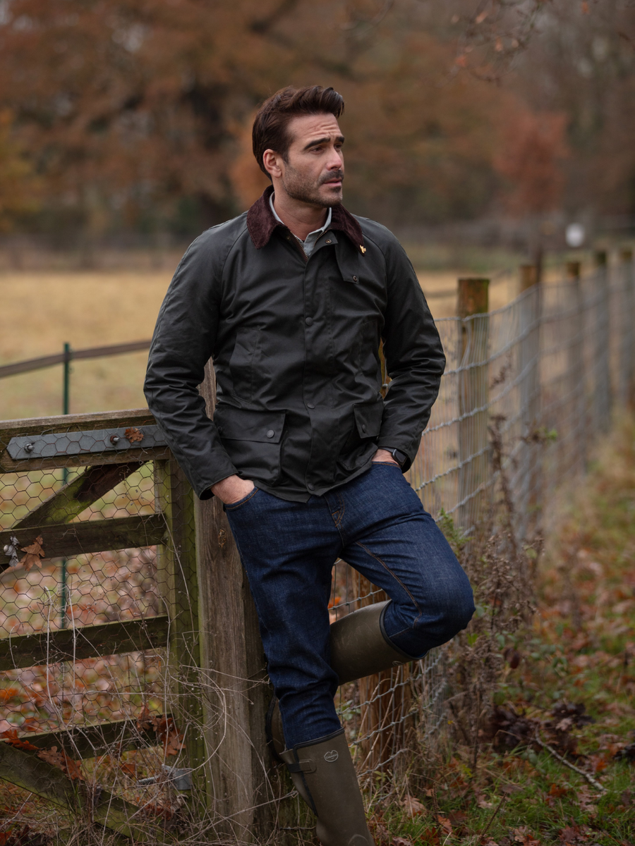 John Partridge Landowner Wax Walking Jacket - Sage