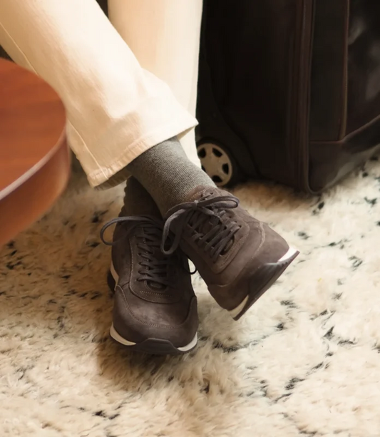 Loake Bannister Suede Anthracite