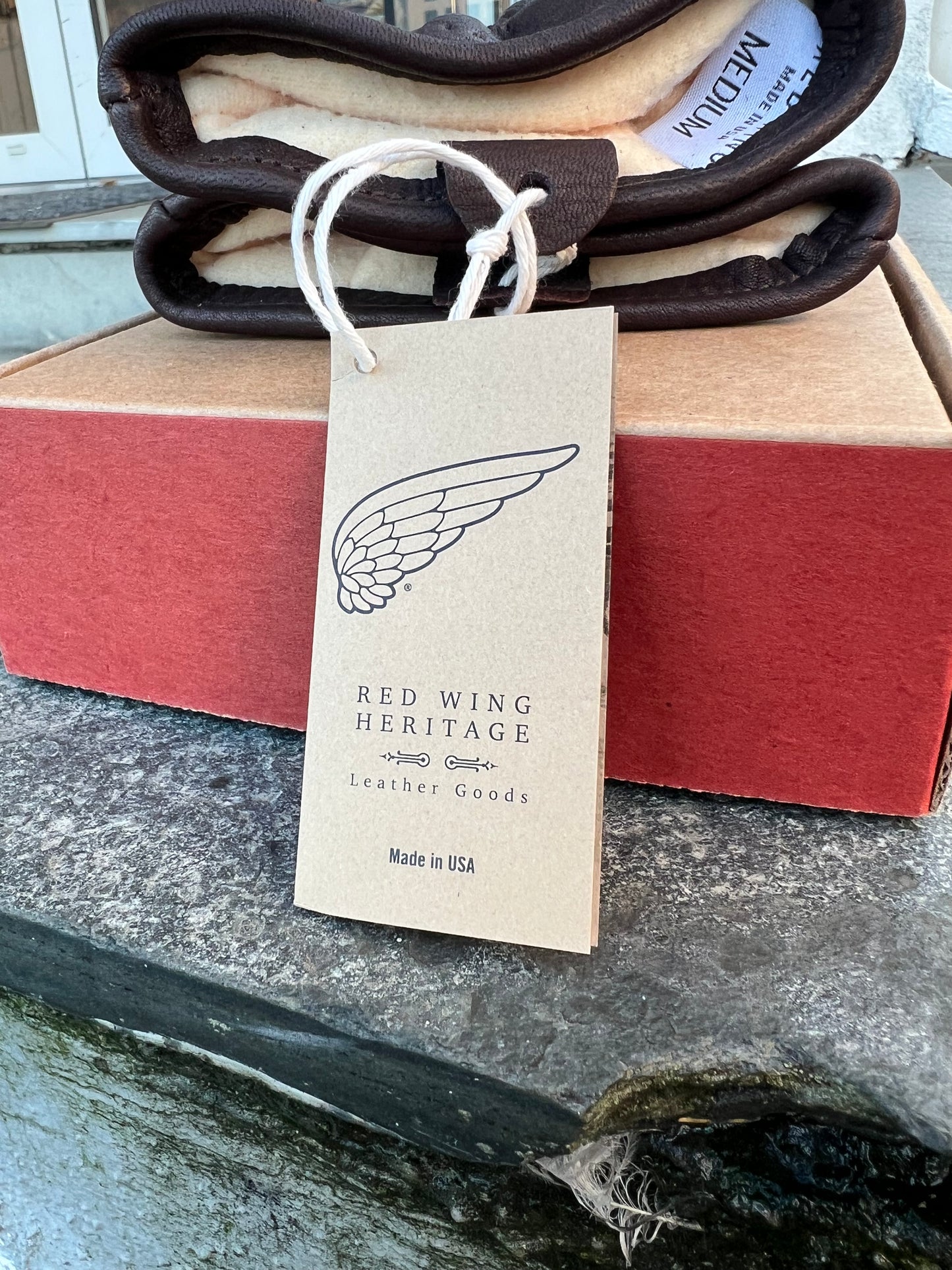Red Wing Hansker i Buckskin fóret #95231
