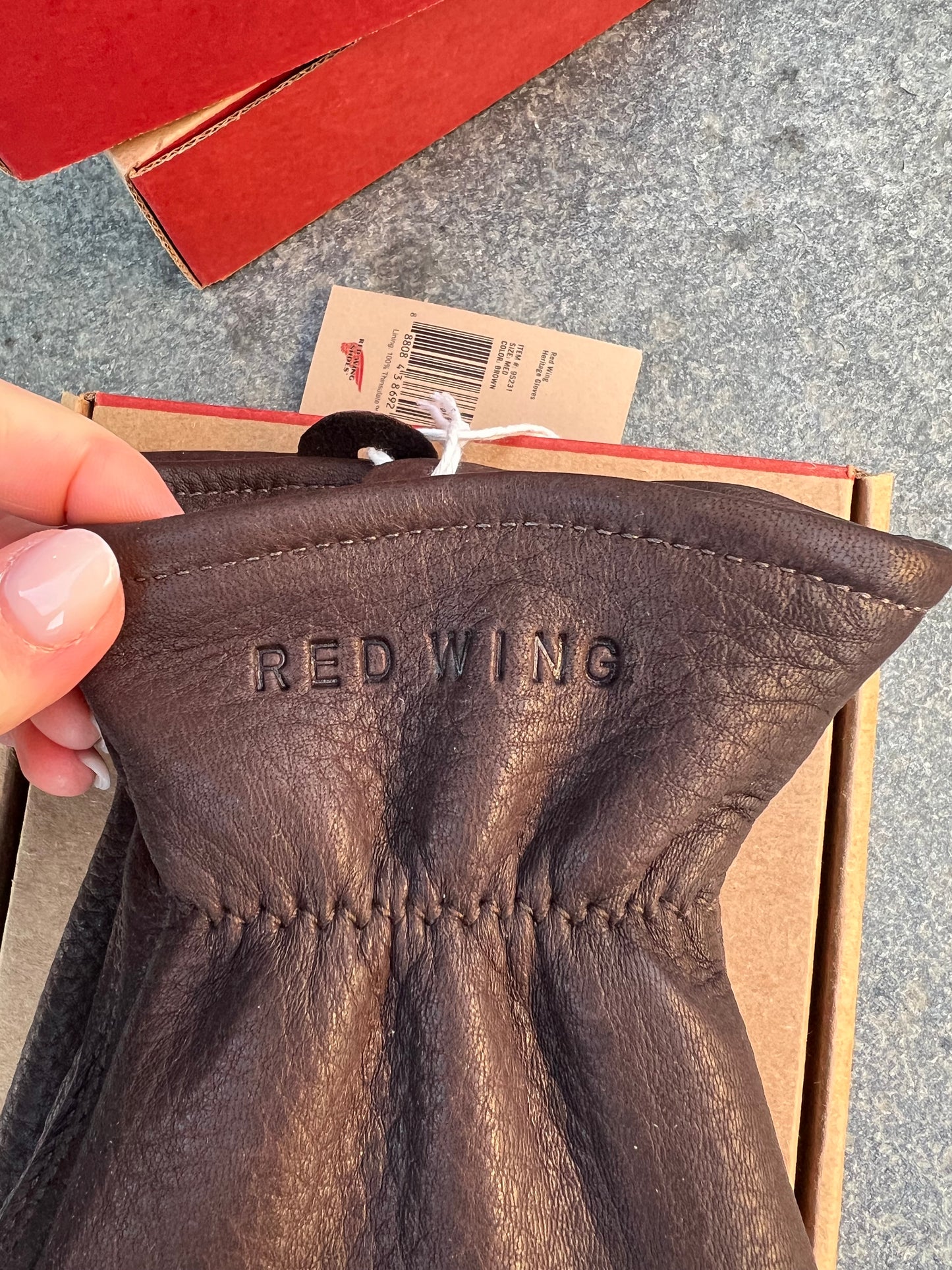 Red Wing Hansker i Buckskin fóret #95231