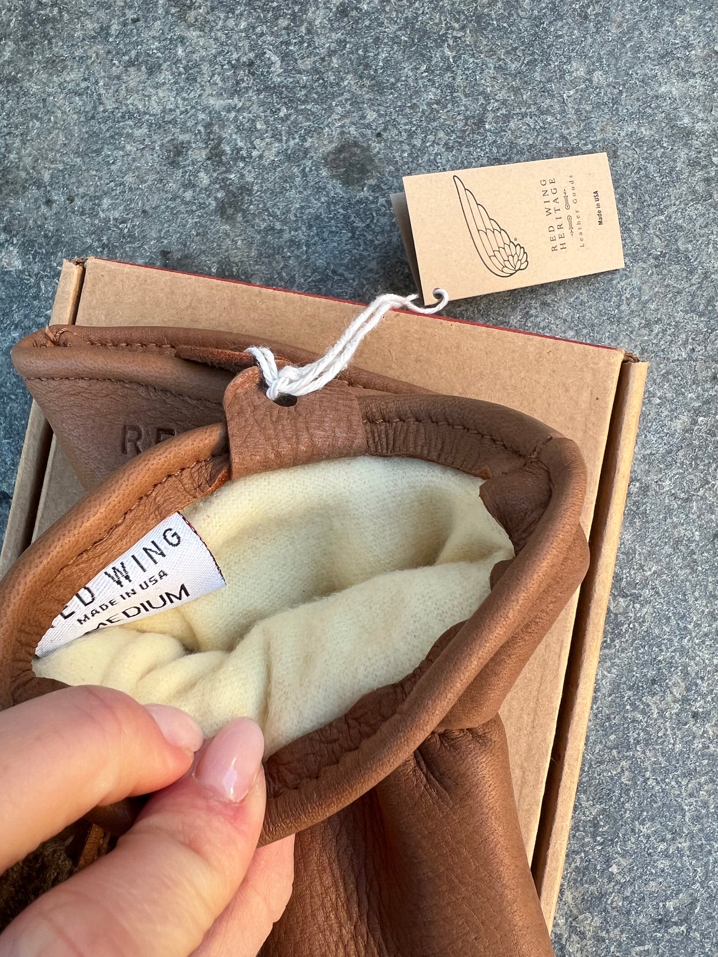 Red Wing Hansker i Buckskin Fóret #95230