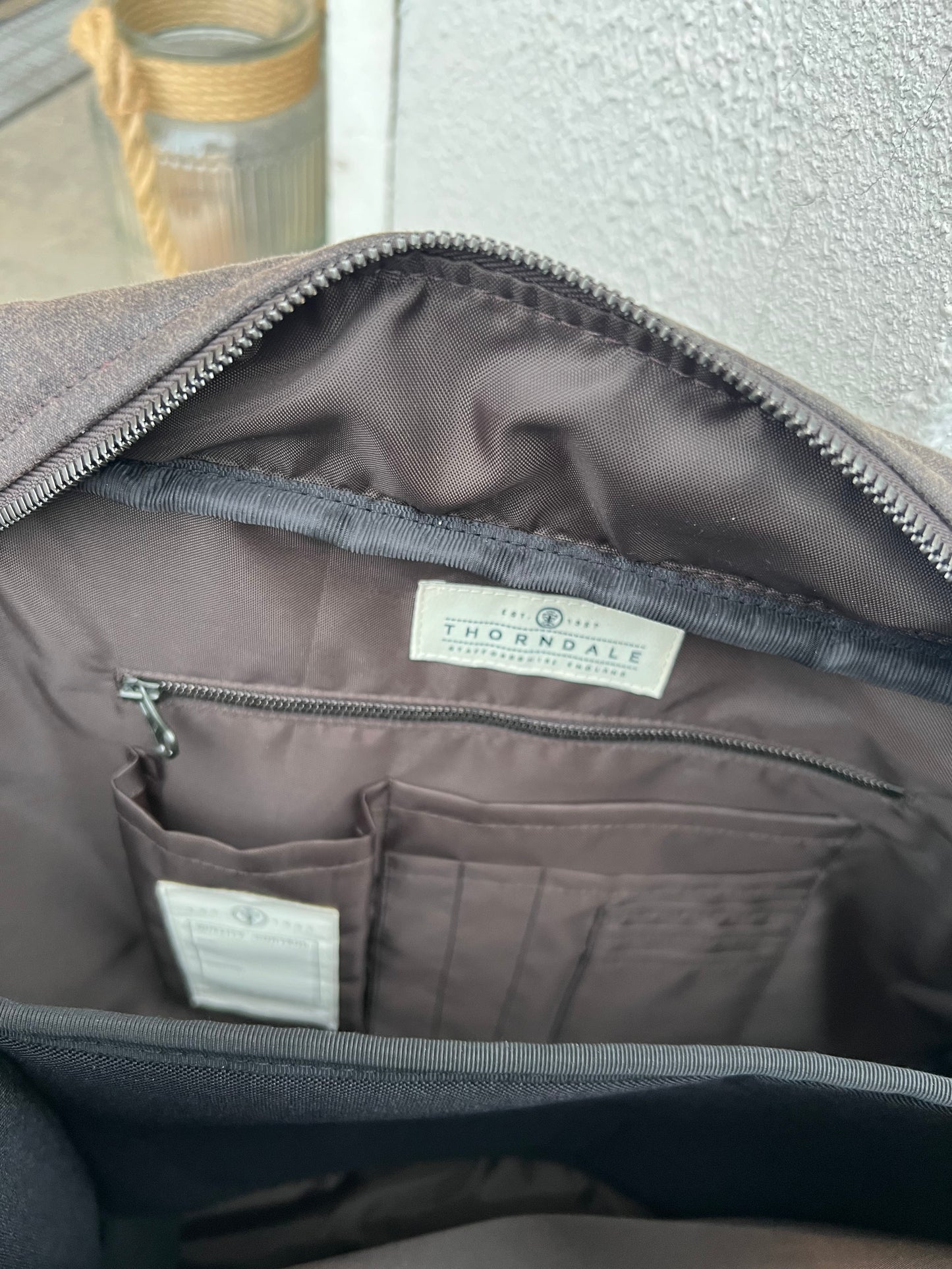 Thorndale Messenger Bag Canvas/leather