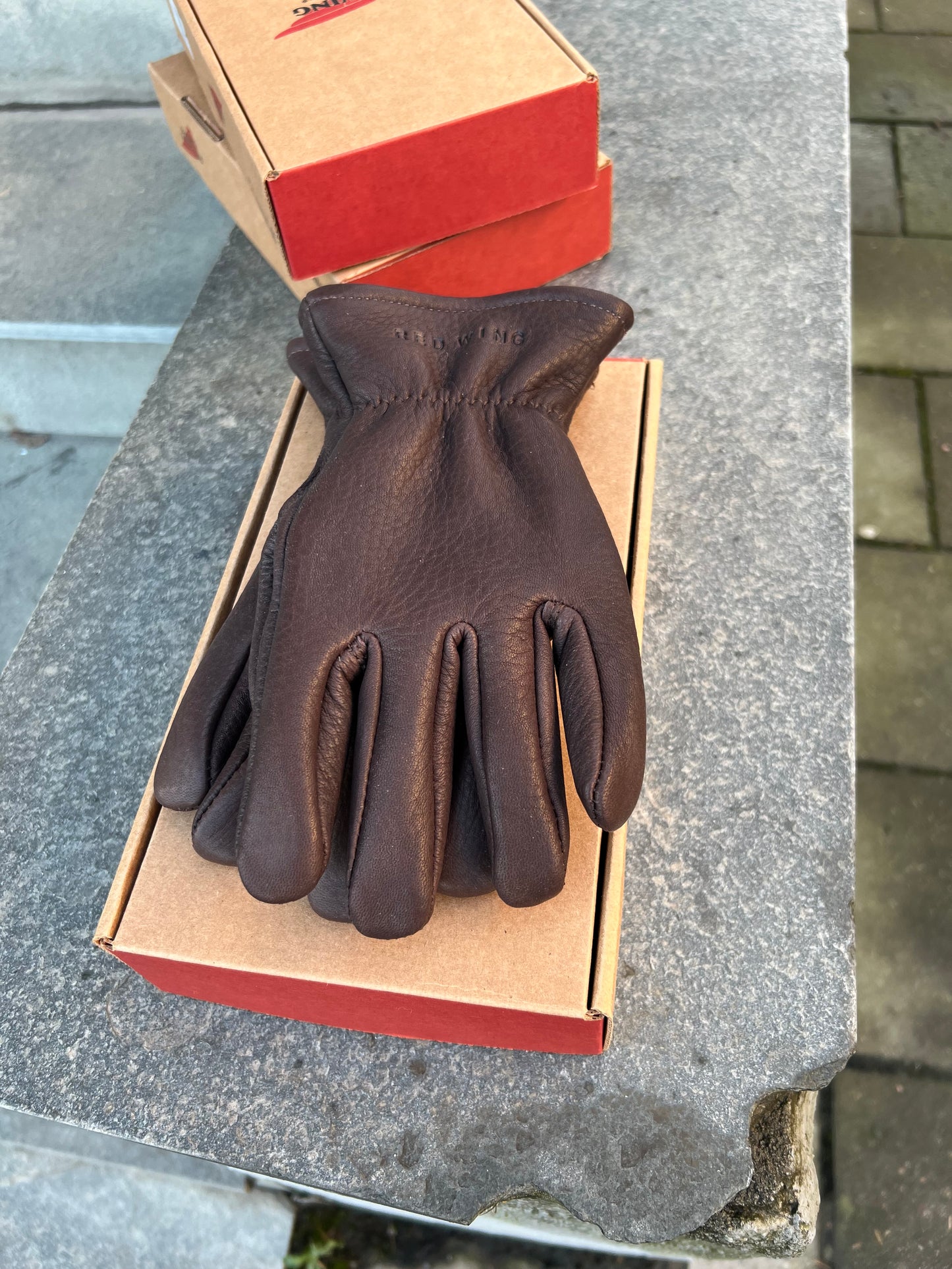 Red Wing Hansker i Buckskin fóret #95231