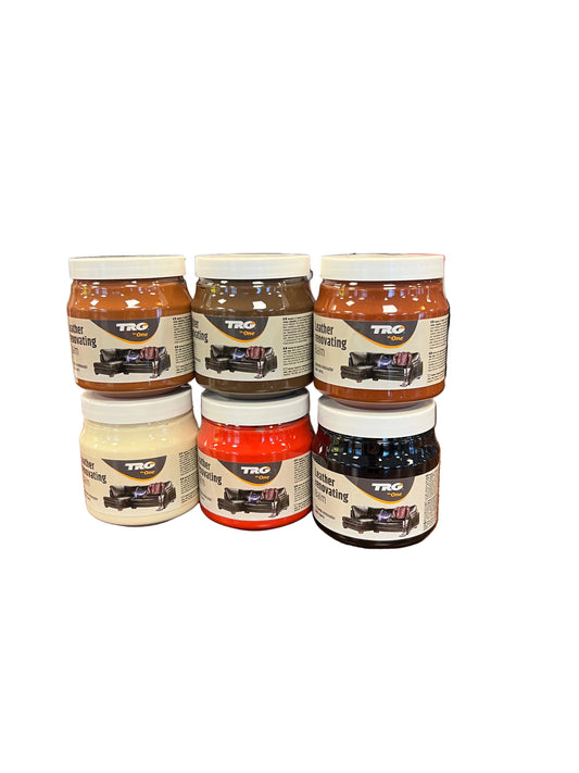 TRG LEATHER RENOVATING BALM 300ML.  Flere farger. Jakke,vesker,bilseter,møbler