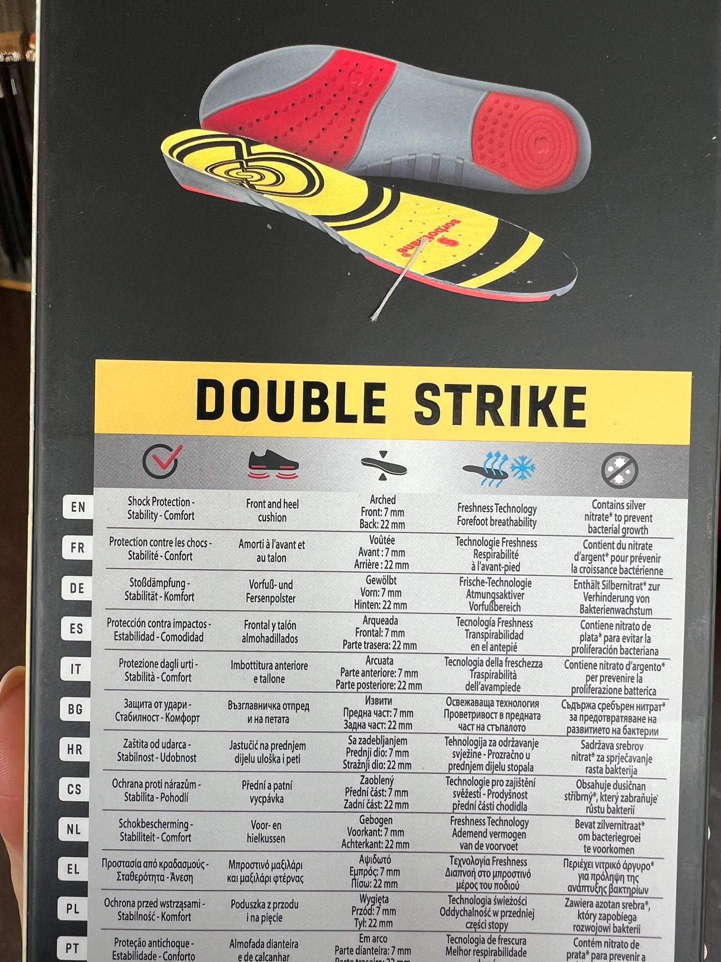 Sorbothane Double Strike Innleggssåle