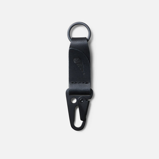 95076 Leather Keychain in Black Revival Leather