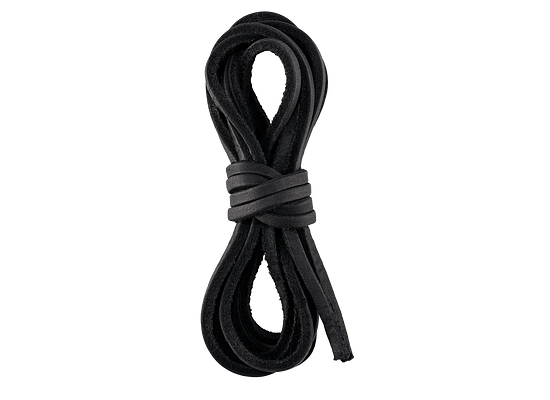 80"(200cm) Black leather lace